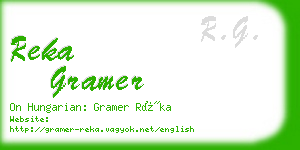 reka gramer business card